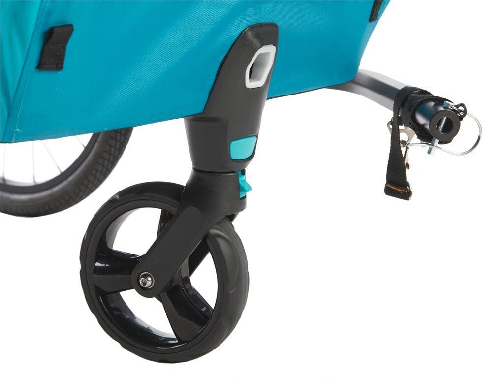 Mirage Tommy Children's Bike Cart - Marco de aluminio, Wielvering, Gordel de 3 puntos, azul, 2021