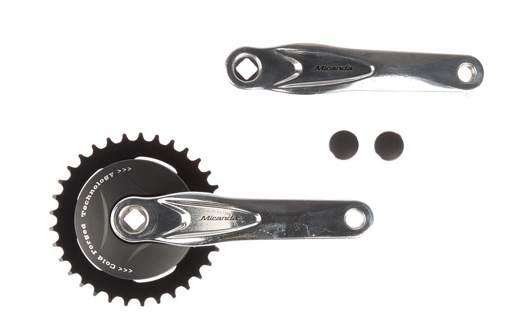 Miranda Alfa 1 Crank Set med disk 95mm 33 tandpoleret sort 572333