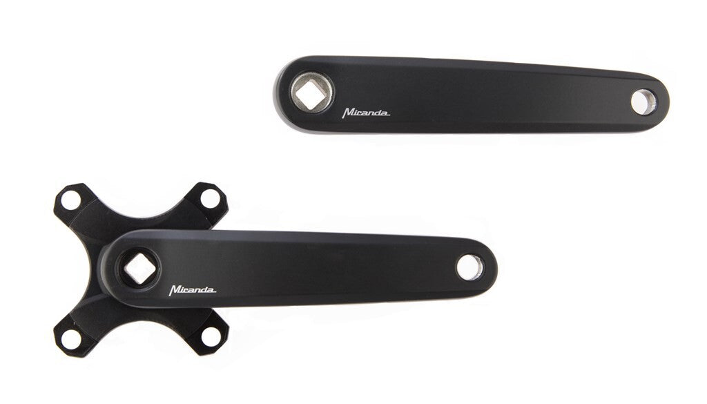 Miranda  delta crankstel z blad bcd104 gates, 170mm,mat-zwart