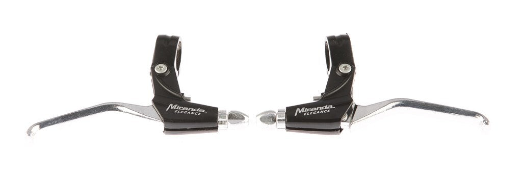 Miranda bromshandtag set. 3-finger, svart matt-silver, pack.