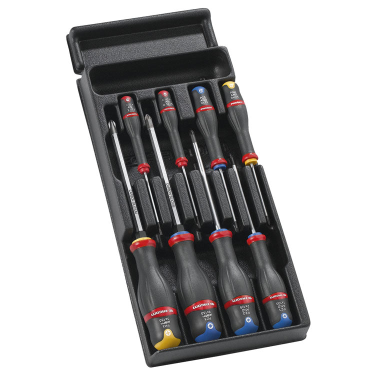 Facom mod.at2 module with 8 protwist screwdrivers - mod.at2