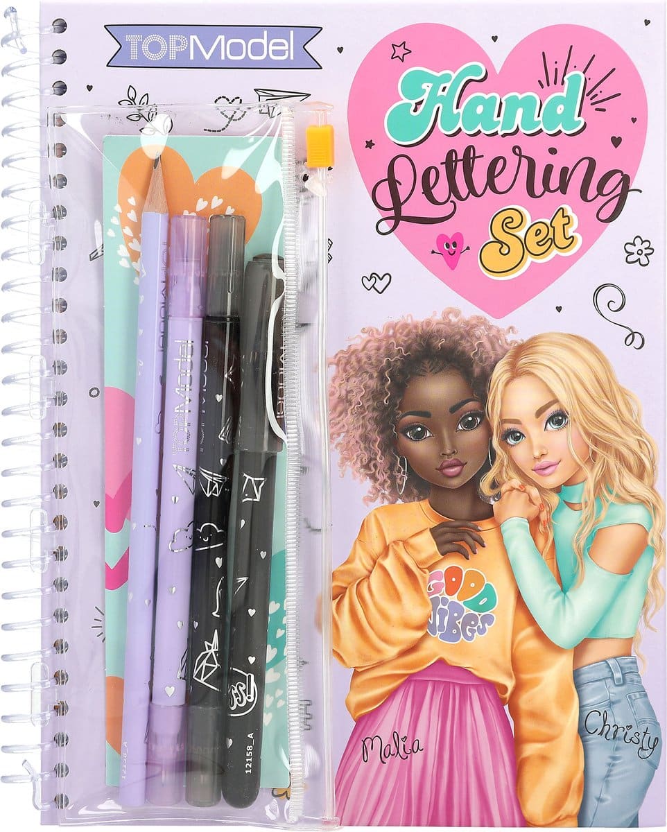 Top model hand lettering set