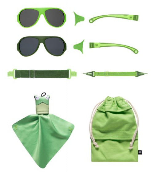 Fai clic su Cambia gli occhiali da sole per bambini 2-5 anni verdi 2 pezzi
