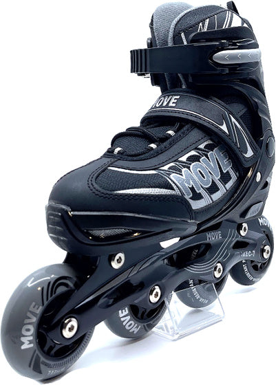 Déplacer les patins en ligne Fast Semi-Soft Soft Adjustable Black Taille 38-41