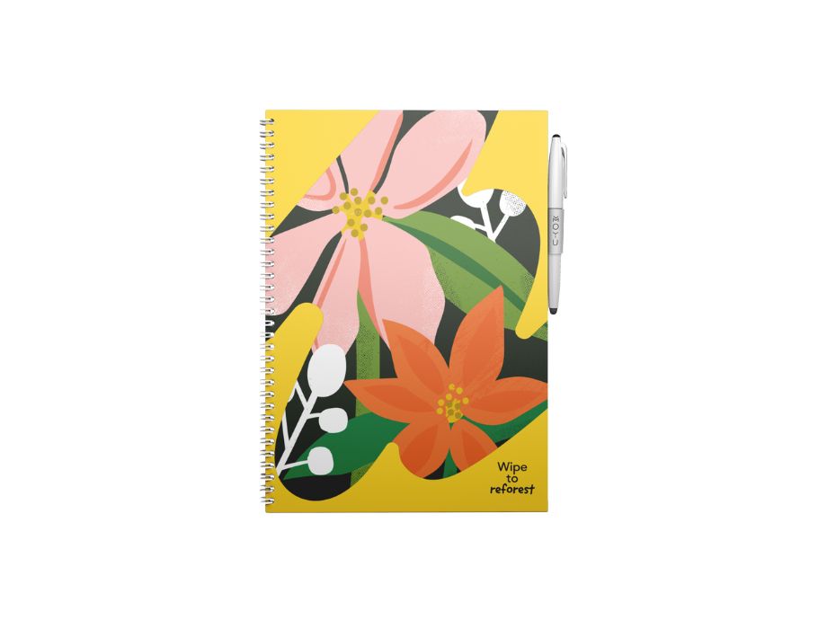 Moyu échangeable Notebook Hardcover A4 Flower Vibes