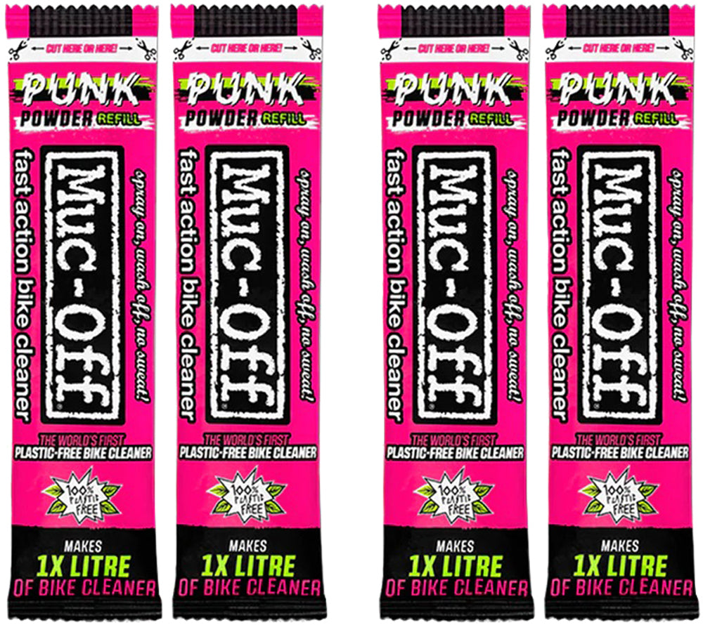 Muc-off Bottle for Life Bundle + 4er-Pack Punk-Pulver