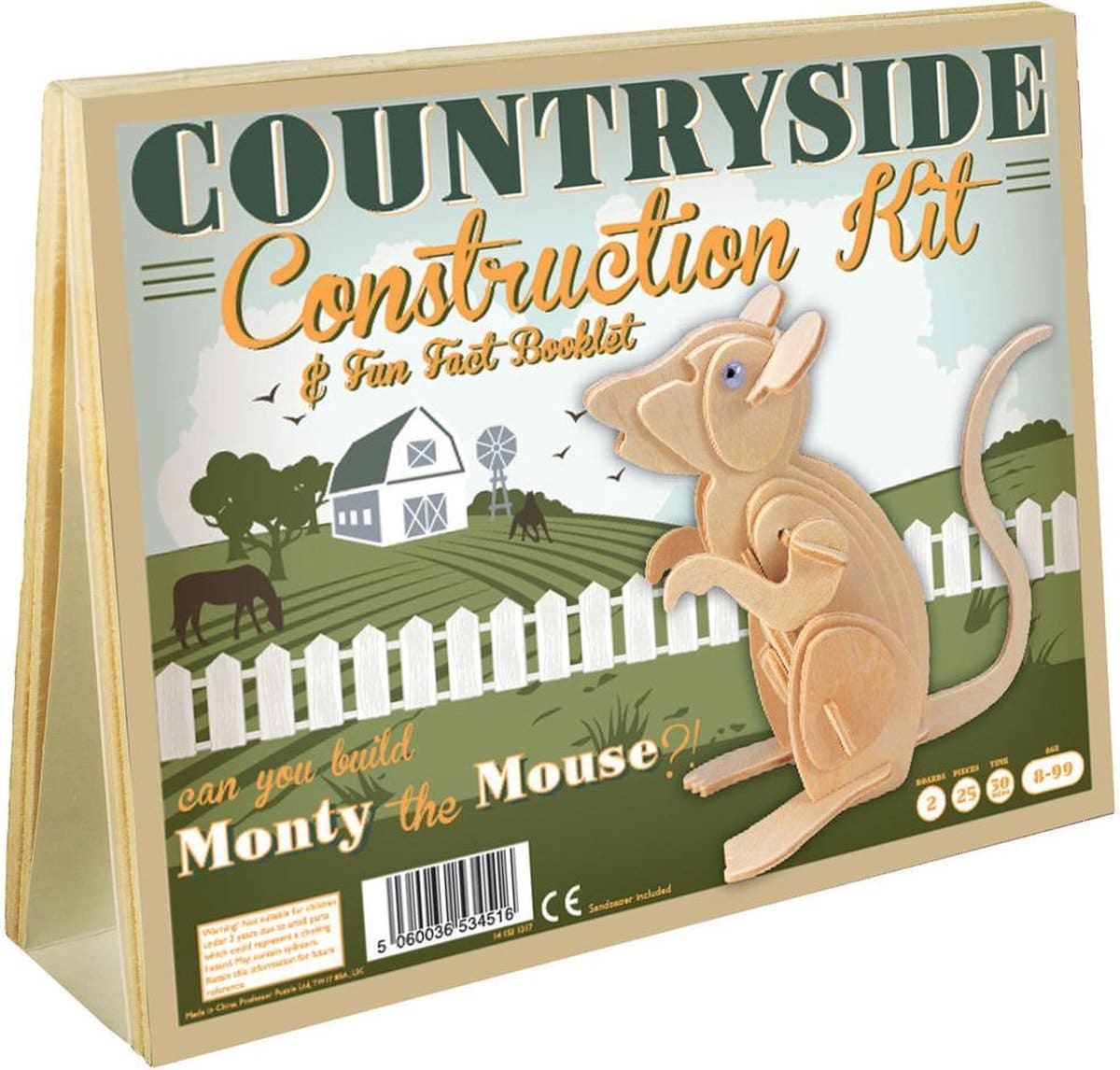 Asmodee Monty de Muis Countryside Construction Kit van Hout