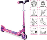 Muuwmi 2 roues Kinderstep pliable frein à pied rose violet