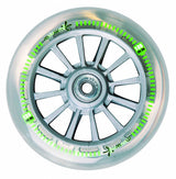 Muuwmi Neon 2-roues Kinderstept LED pliable Fook Brake noir vert