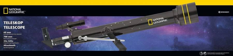 National Geographic Refractorscoop 60 700 35-525X Schwarz