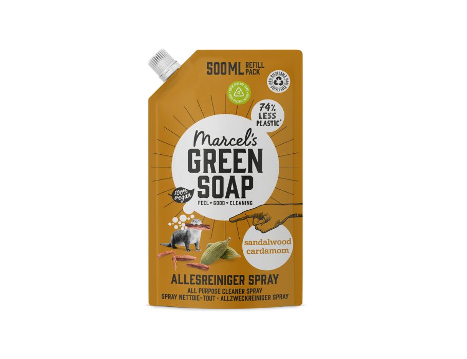Marcel's Green Soap Reffill - All -Cleaner Spray - Sandelhout Kardemom - 500 ml