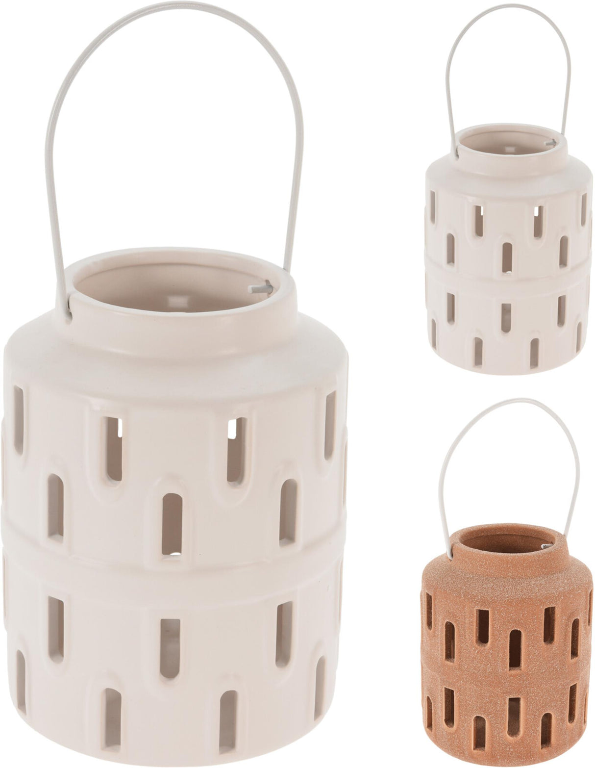 Cosydecor theelichthouder dolomite ø10xh13cm