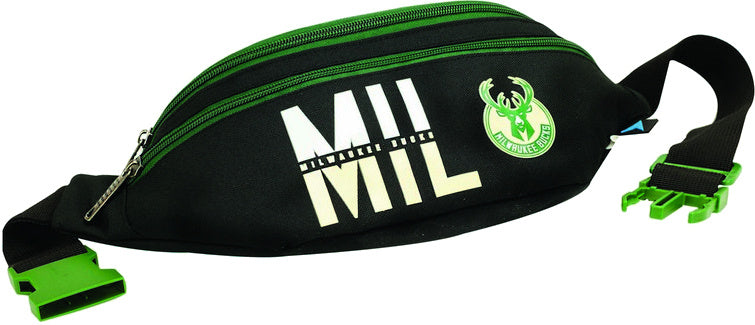 NBA Milwaukee Bucks hip bag Junior Black Green One-Size