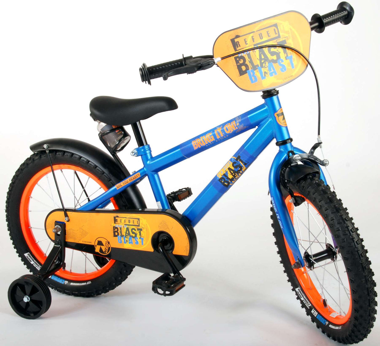 Nerf barncykel - pojkar - 16 tum - satinblå