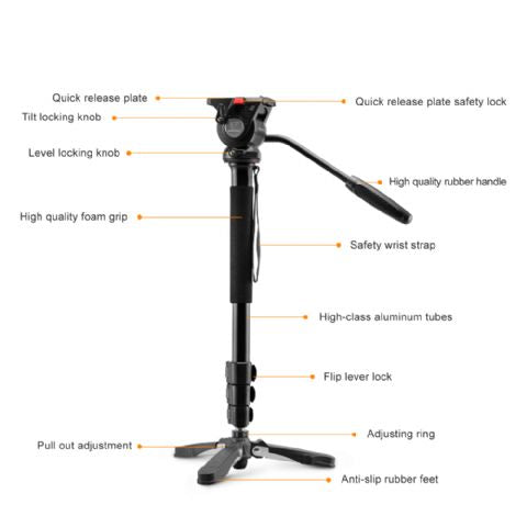 Hnízdní video Monopod NT-329M H145 cm