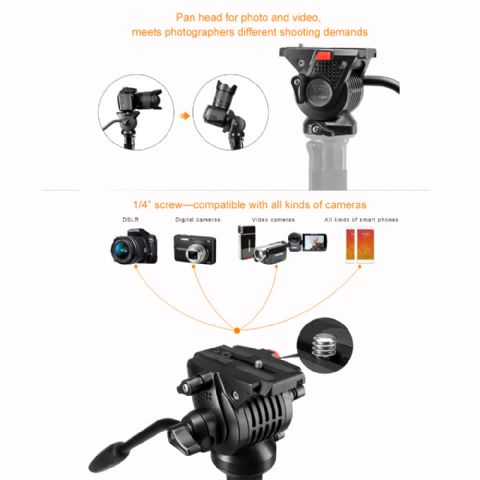 Hnízdní video Monopod NT-329M H145 cm