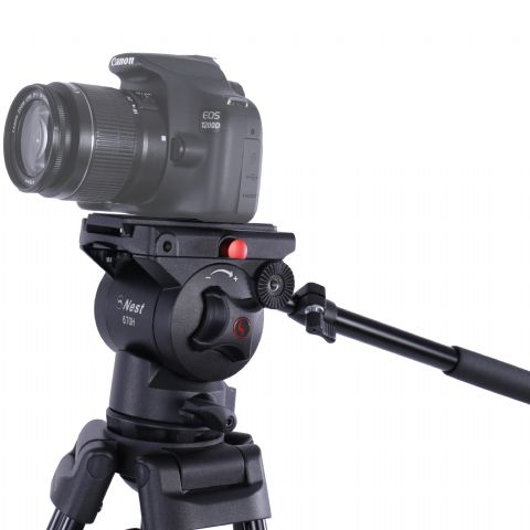 Nest Video Tripod NT-670 + Liquid-Ducketed Head