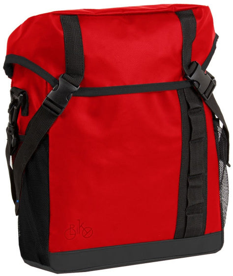 Bike carbon waterafstotende fietsschoudertas 12l rood