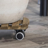 Esschert design plantentrolley bruin ø29