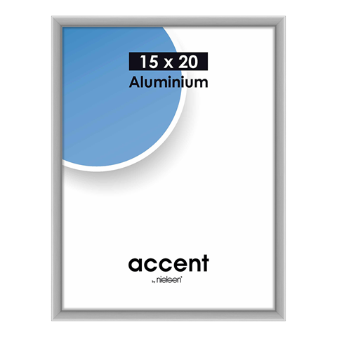 Nielsen Design Nielsen Photo Frame 51324 Accent Mat Silver 15x20 cm