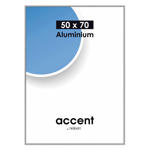 Nielsen Design Nielsen Photo Frame 52724 Accent Mat Silver 50x70 cm