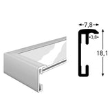 Nielsen Design Nielsen Photo Frame 52724 Accent Mat Silver 50x70 cm