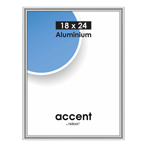 Nielsen Design Nielsen Photo Frame 53423 Accent kiiltävä hopea 18x24 cm