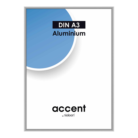 Nielsen Design Nielsen Photenge Frame 59748 Akzenter Mat Sëlwer 29.7x42 cm