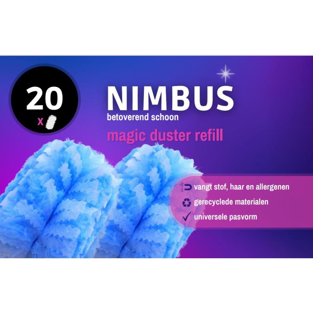 Nimbus magic duster refill 20 stk | 2 stk