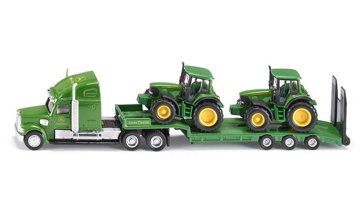 Siku 1837 Low -Loader con John Deere Tractors 1:87