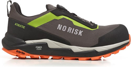 No risk athletic low fls orange green 1219.06 s3l | zwart | maat 44 - 5607421135448