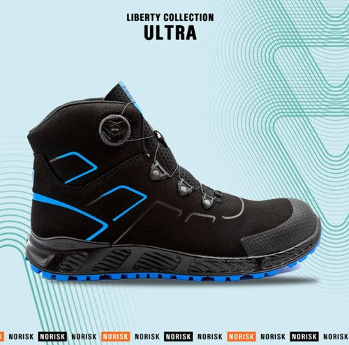 No risk ultra 1047.41 atop metaalvrij s3 | zwart blauw | maat 47 - 5607421074471
