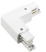 Nordisk hjørnestykke fast 90°. for. skinne hvid venstre 5050030