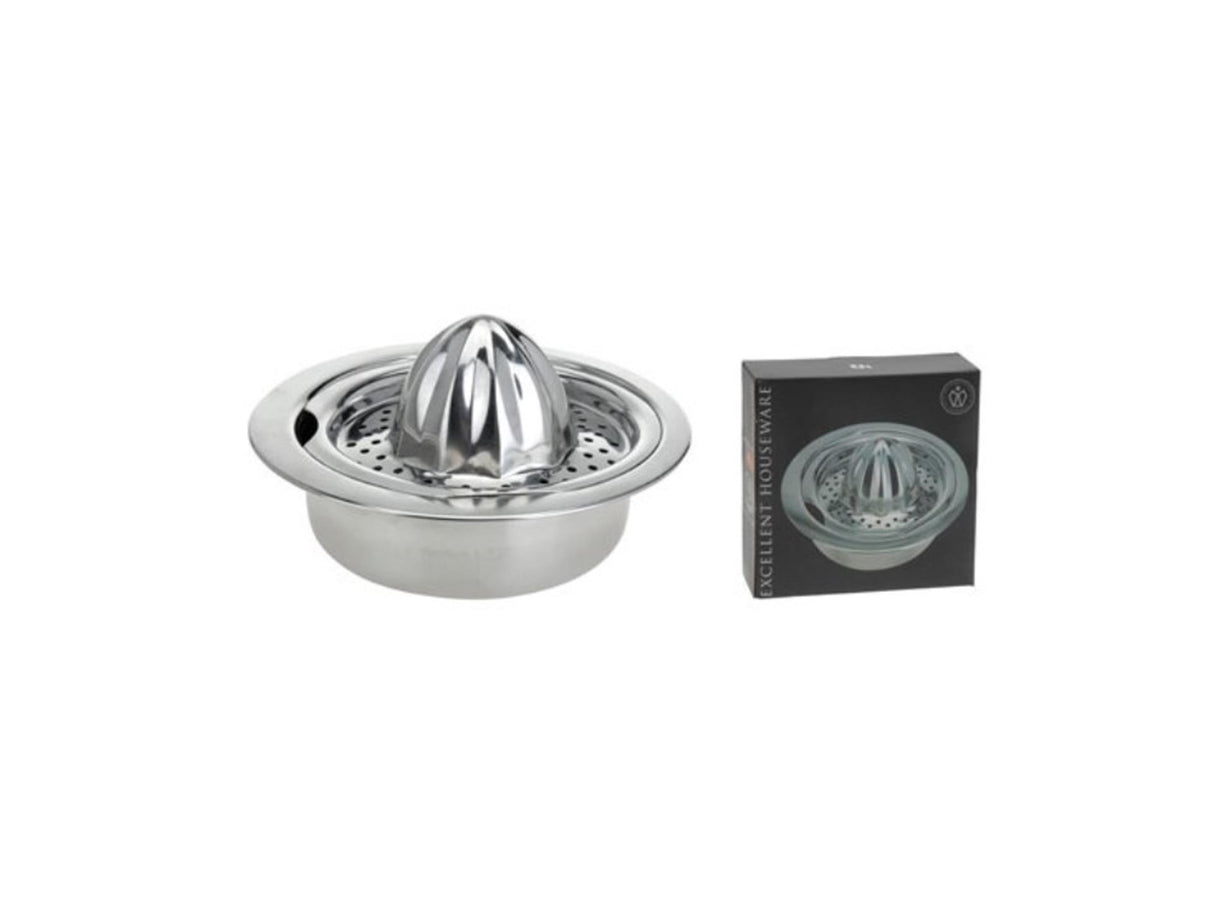 Excelente exprimidor de cítricos de acero inoxidable para el hogar.