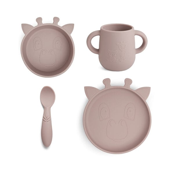 Nuuroo Nuuroo Lykke Silicone Dinner Set 4-PACK GIRAF