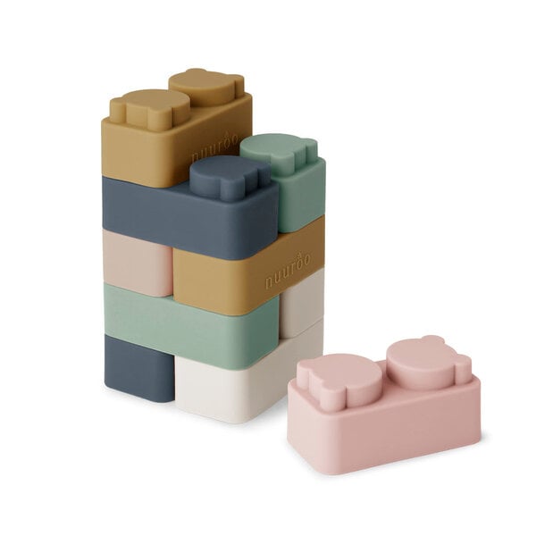 NUURUOO NUURUOO Pile Silicone Building Bricks 10 pezzi.