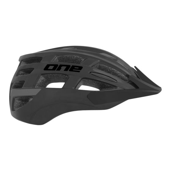 One MTB Sport Bicycle helmet Black Size L (57-61 cm)