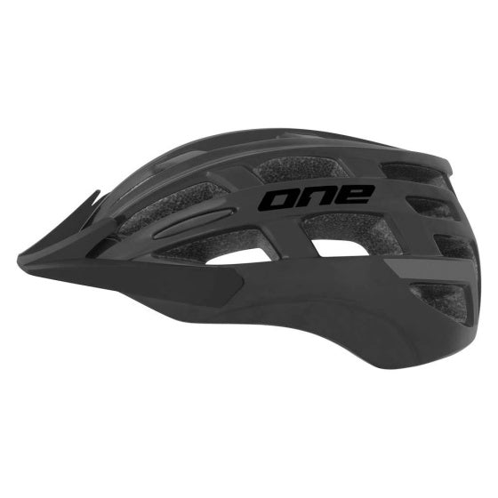 One MTB Sport Bicycle helmet Black Size L (57-61 cm)