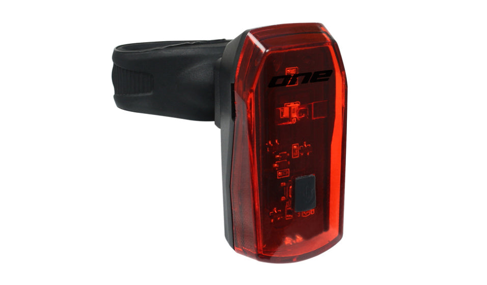 En R.Light 10 baklys med silicn bekreftelse 6 lumen svart