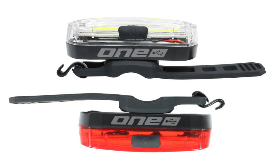Jedna osvětlení sada 30 USB dobíjecí černá