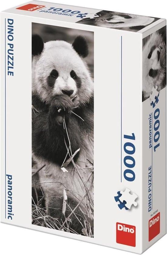 Dinotoys Dino Puzzle - Panorama Panda in the grass - 1000 pieces