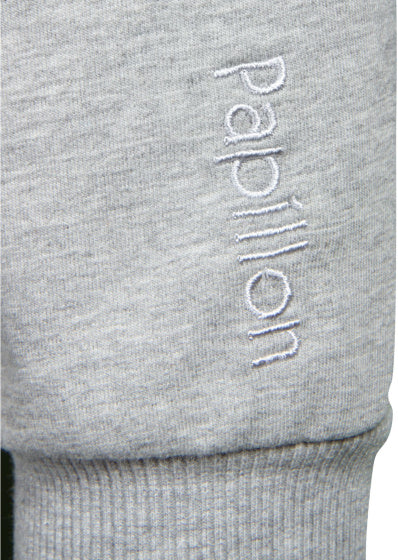 Papillon Sweat Hoody Baumwoll Damen graue Größe s