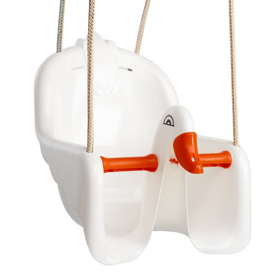 Paradiso Toys Baby Swing Seat Swan White Orange