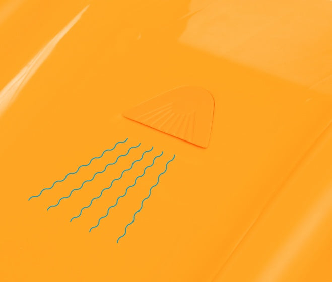 Paradiso legetøj Slide 133,8 cm orange grøn