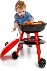 Paradiso legetøj legetøj grill 50 cm 30-delt rød sort