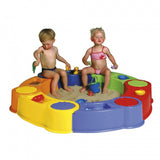 Giocattoli paradiso colombus sandbox con compartimenti d'acqua 141 cm