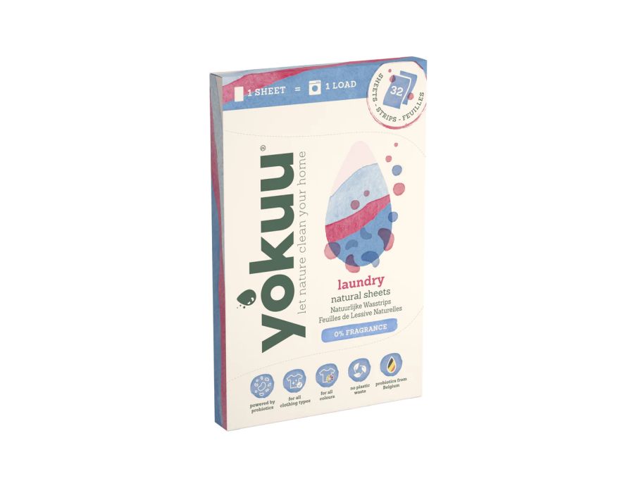 Yokuu wash strips detergent cloths 0% Fragrance 32 pieces