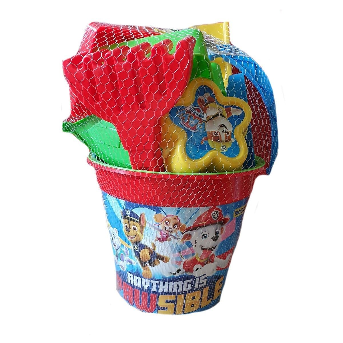 Jonotoys Paw Patrol Beach Emmer satte stort 9 -stykke.