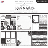 The paper boutique • everyday shades of black white project pad