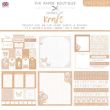 The paper boutique • everyday shades of kraft project pad